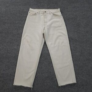 Vintage Levis Jeans‎ Mens 36x28 Off White 550 Relaxed Tapered Denim Made USA 90s